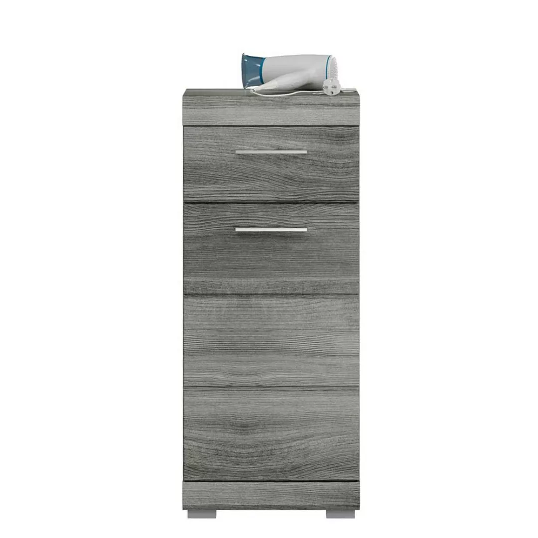 Schmaler Badezimmer Schrank mit einer Schublade und einer Tür 88 cm hoch günstig online kaufen