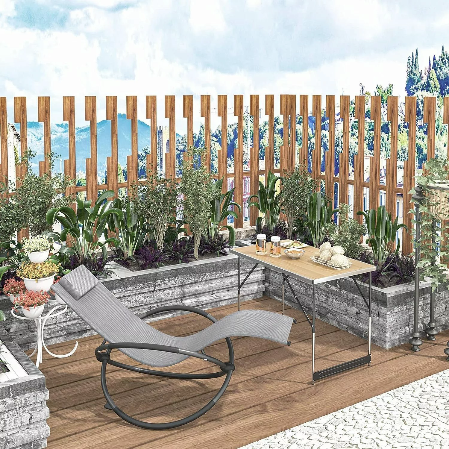 Woltu Campingtisch (1-St), Klapptisch höhenverstellbar, Aluminium günstig online kaufen
