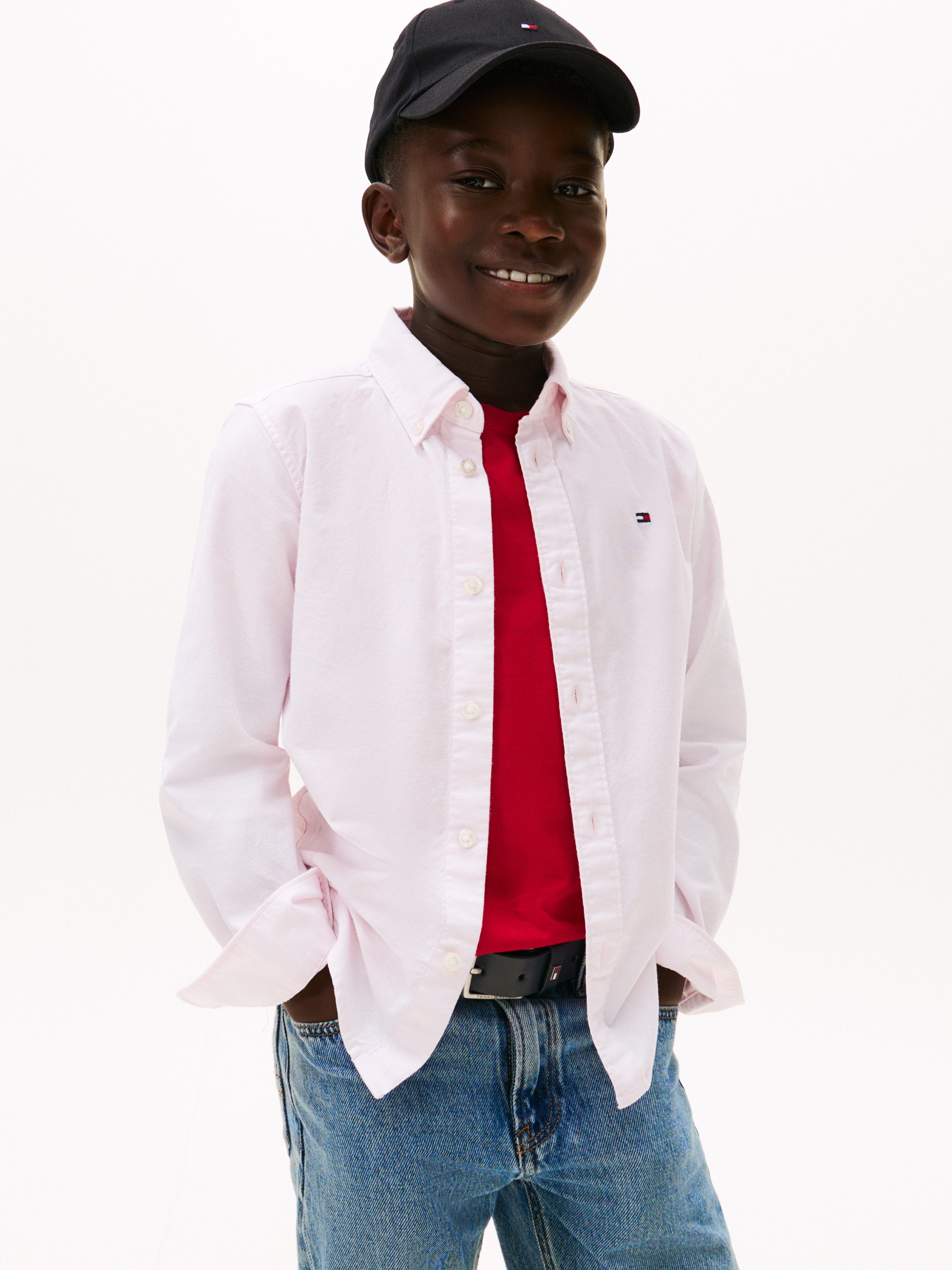 Tommy Hilfiger Langarmhemd FLAG OXFORD SHIRT günstig online kaufen