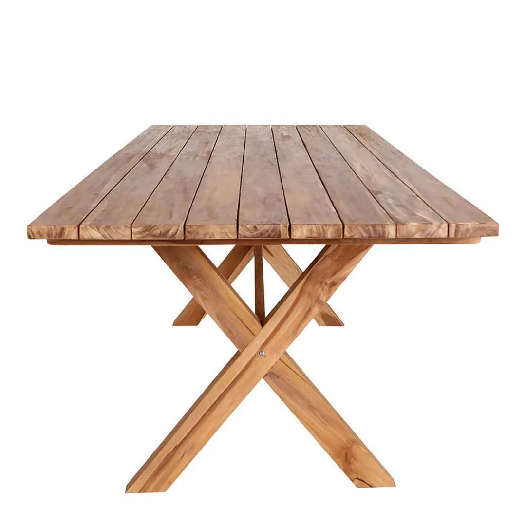 Gartentisch aus Teak Recyclingholz 200 cm breit günstig online kaufen