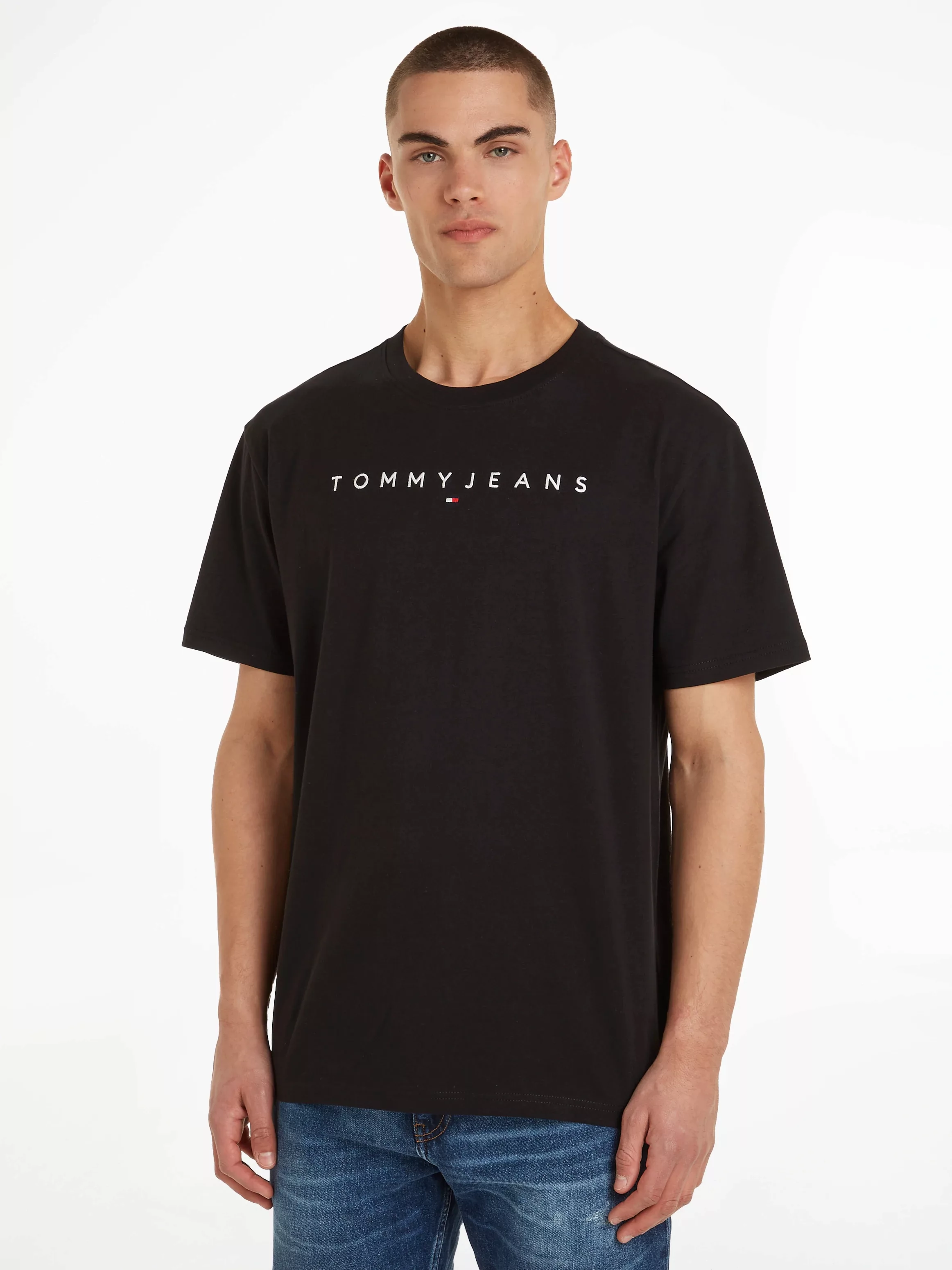 Tommy Jeans Plus T-Shirt TJM REG LINEAR LOGO TEE EXT mit Tommy Jeans Logo-S günstig online kaufen