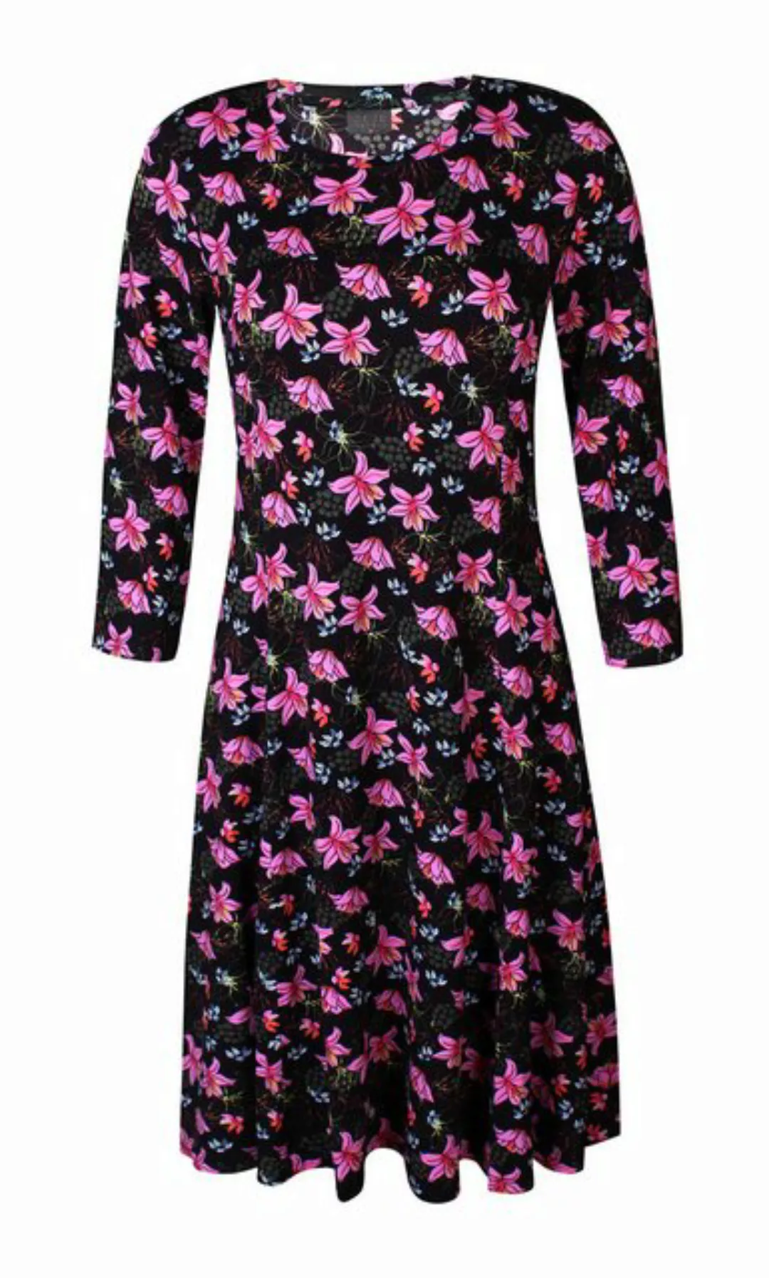 ZE-ZE Nordic Jerseykleid Jersey Kleid mit Blumenprint Cyclamen pink mit all günstig online kaufen