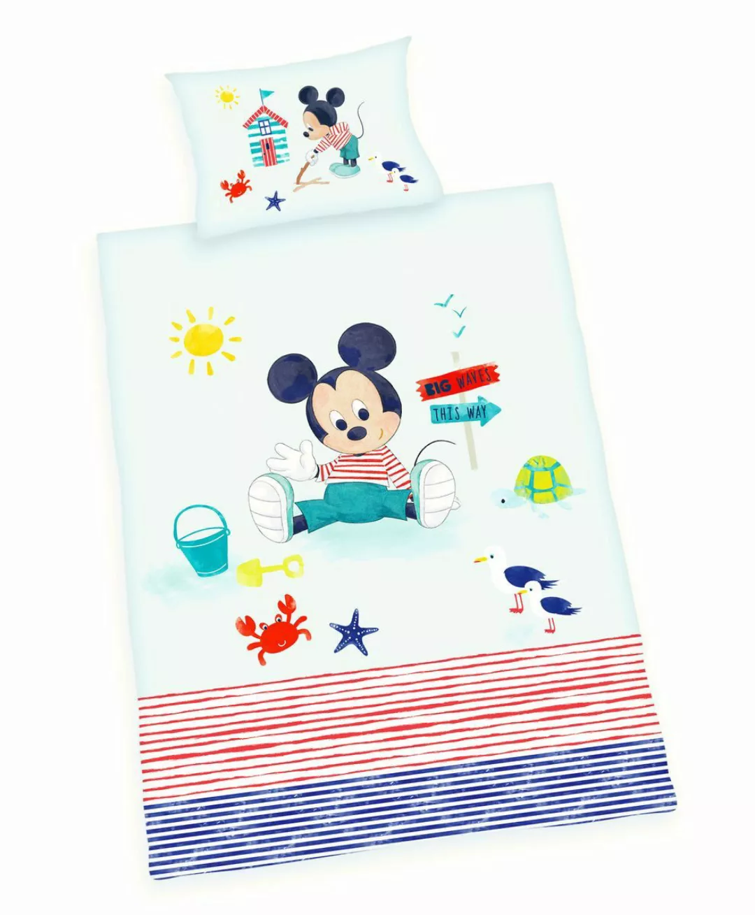 Herding Babybettwäsche 100x135cm Disney Mickey Mouse, günstig online kaufen
