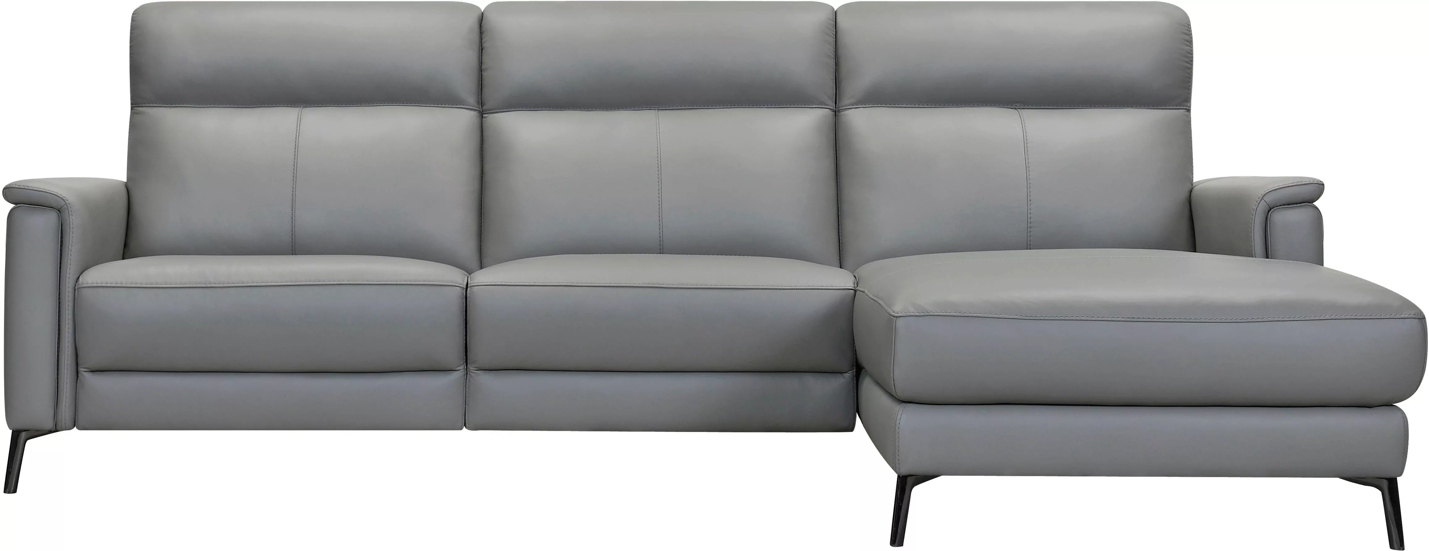 Places of Style Ecksofa "Barano, L-Form, 260cm, in Leder und Webstoff,", el günstig online kaufen