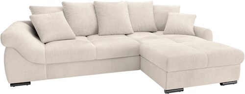 Mr. Couch Ecksofa "Livorno L-Form", inkl. Hochschläfer-Bettauszug, XL-Bettk günstig online kaufen