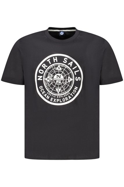 North Sails T-Shirt Stilvolles schwarzes Herrenshirt: Kurzarm & günstig online kaufen