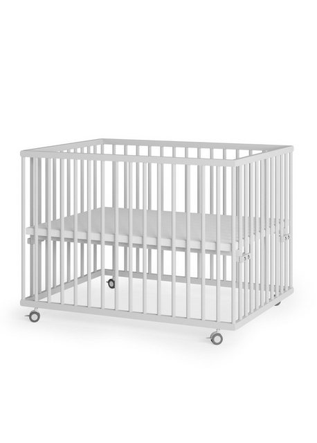 Sämann Babybett Laufgitter 75x100 cm weiß Premium Kollektion Laufstall für günstig online kaufen