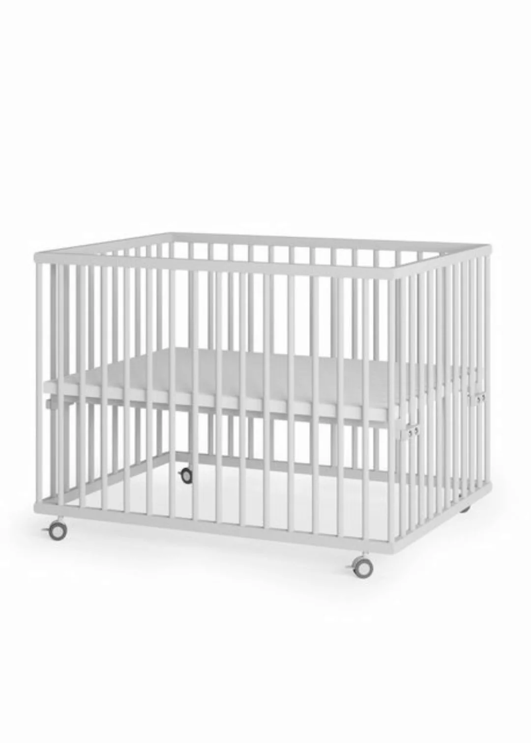 Sämann Babybett Laufgitter 75x100 cm weiß Premium Kollektion Laufstall für günstig online kaufen