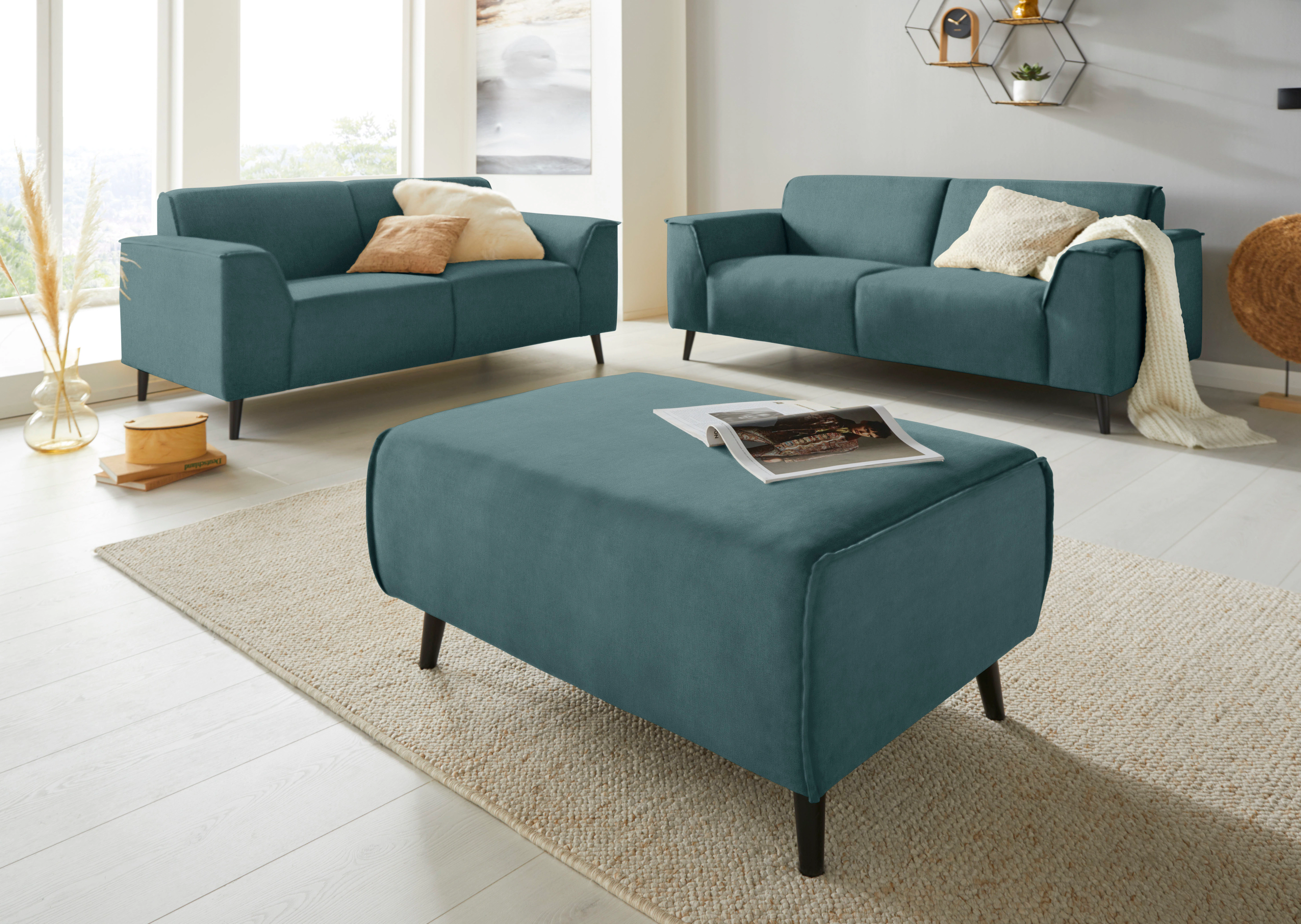 DOMO collection Hocker "Amora", mit Federkern günstig online kaufen