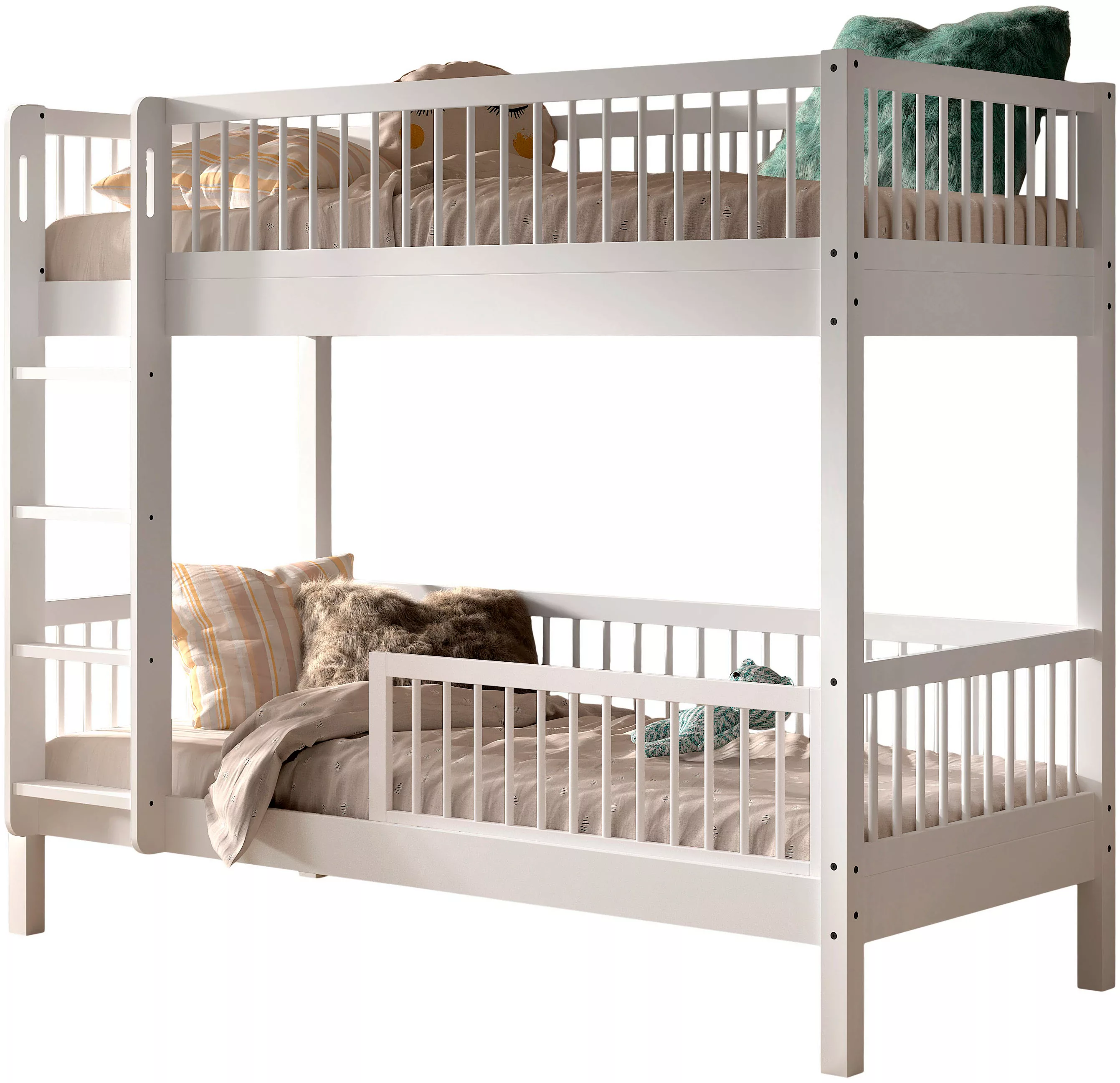 Home affaire Etagenbett "Buche massiv weiß, Made in Europe, langlebige Qual günstig online kaufen