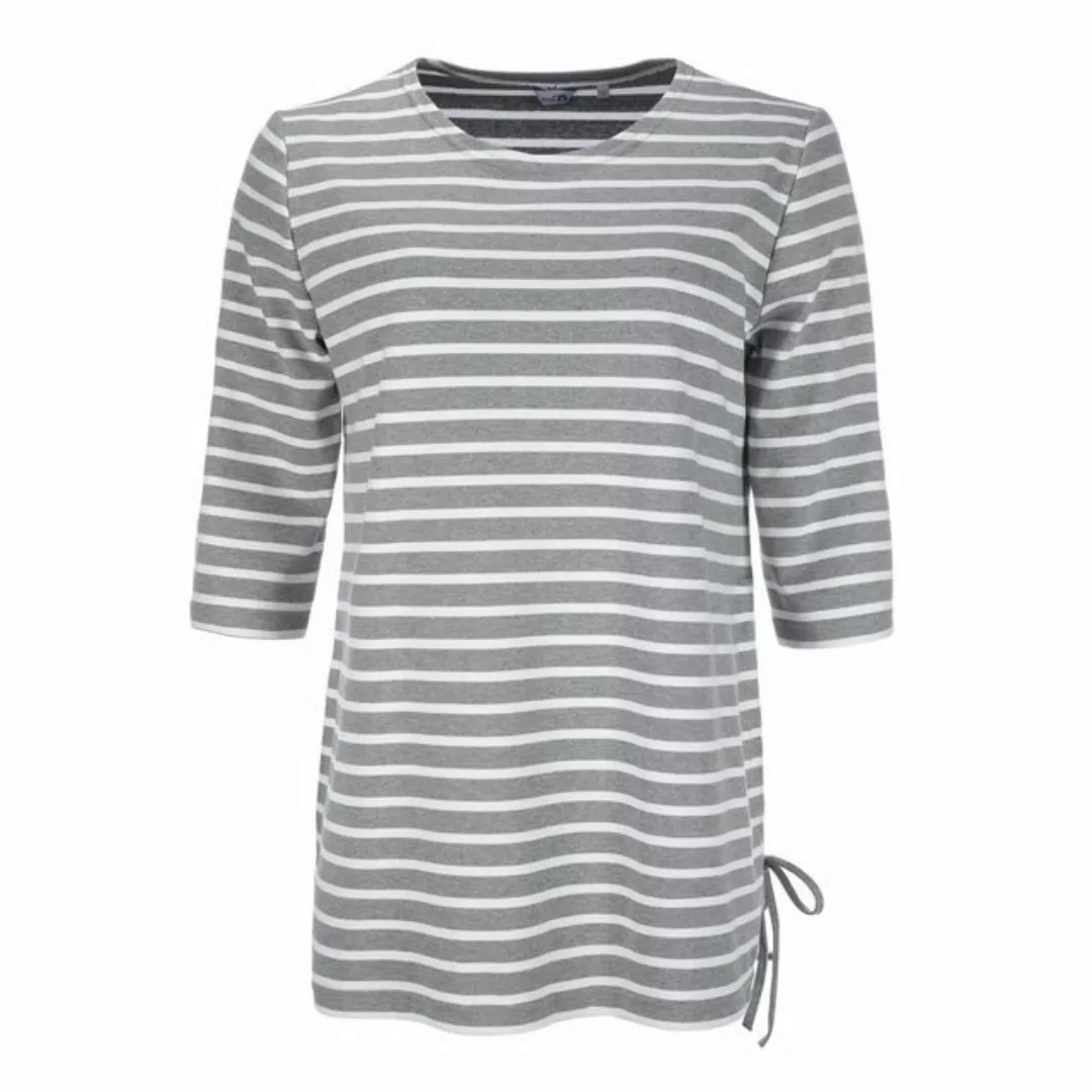 modAS Rundhalsshirt Damen Long-Shirt 1/2-Arm Streifen Maritim mit modischer günstig online kaufen