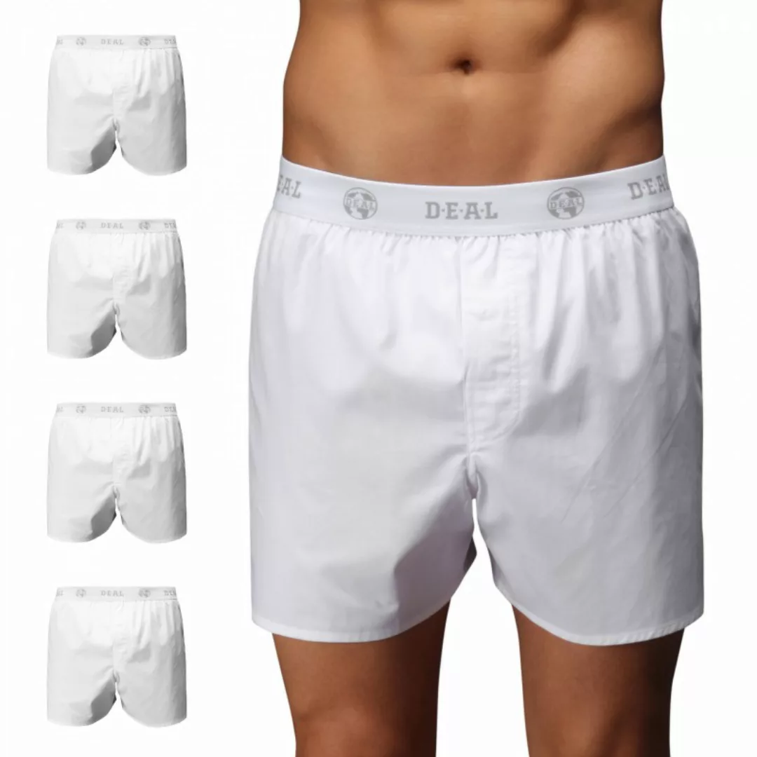 D.E.A.L International 5-er Set Boxershorts Logobund Weiss günstig online kaufen