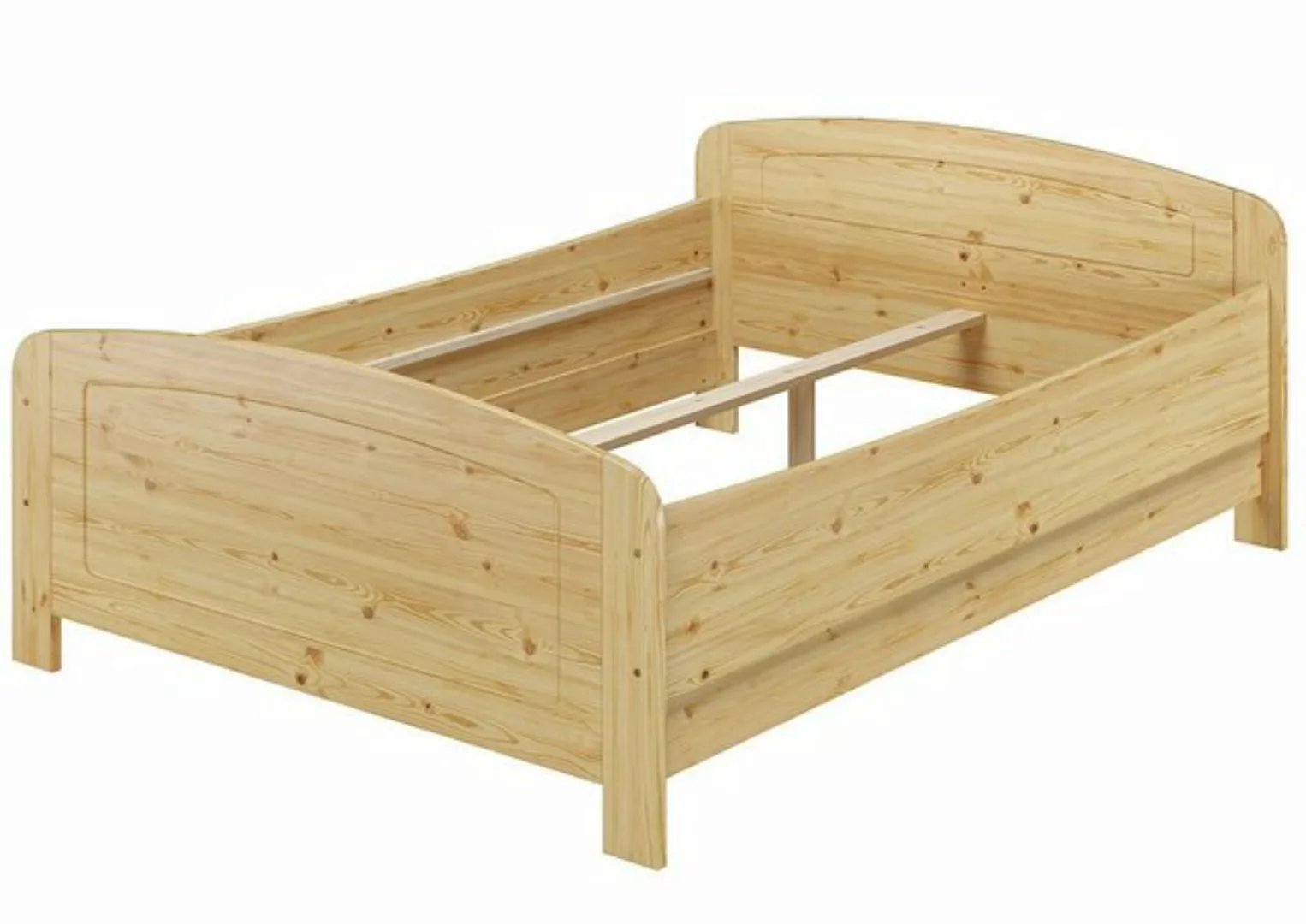 ERST-HOLZ Bett Seniorenbett Doppelbett hoher Sitz massiv Kiefer 140x200 ohn günstig online kaufen
