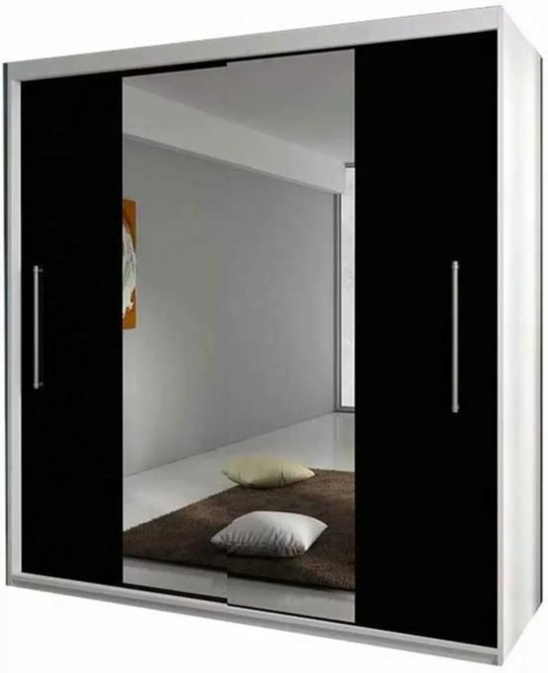 MOEBLO Kleiderschrank NICO mit spiegel (Wohnzimmer Schiebetüren Schrank Mod günstig online kaufen