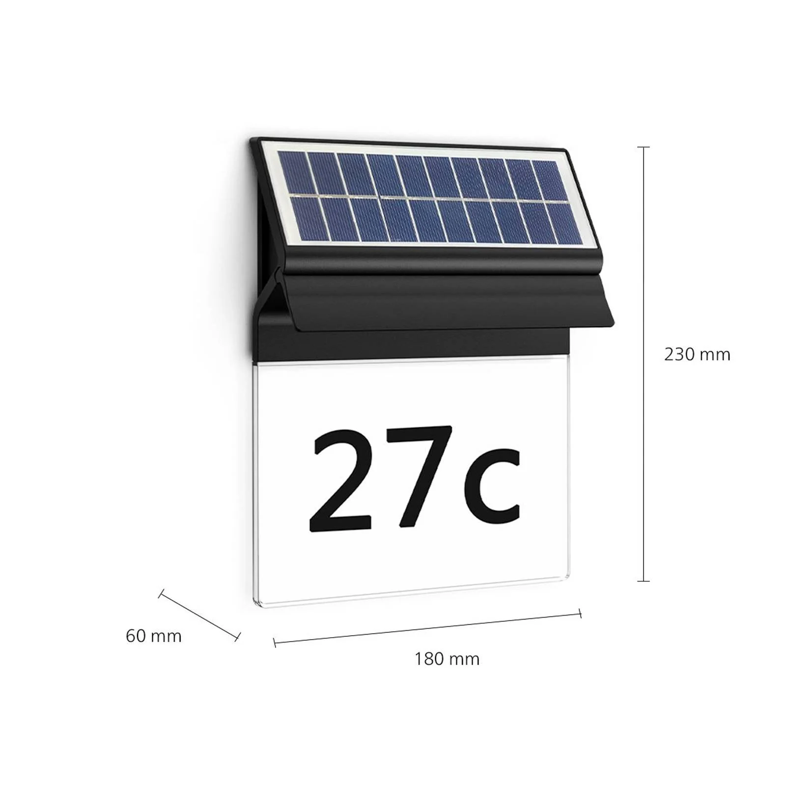 Philips LED-Solar-Hausnummern-Wandleuchte Enkara günstig online kaufen