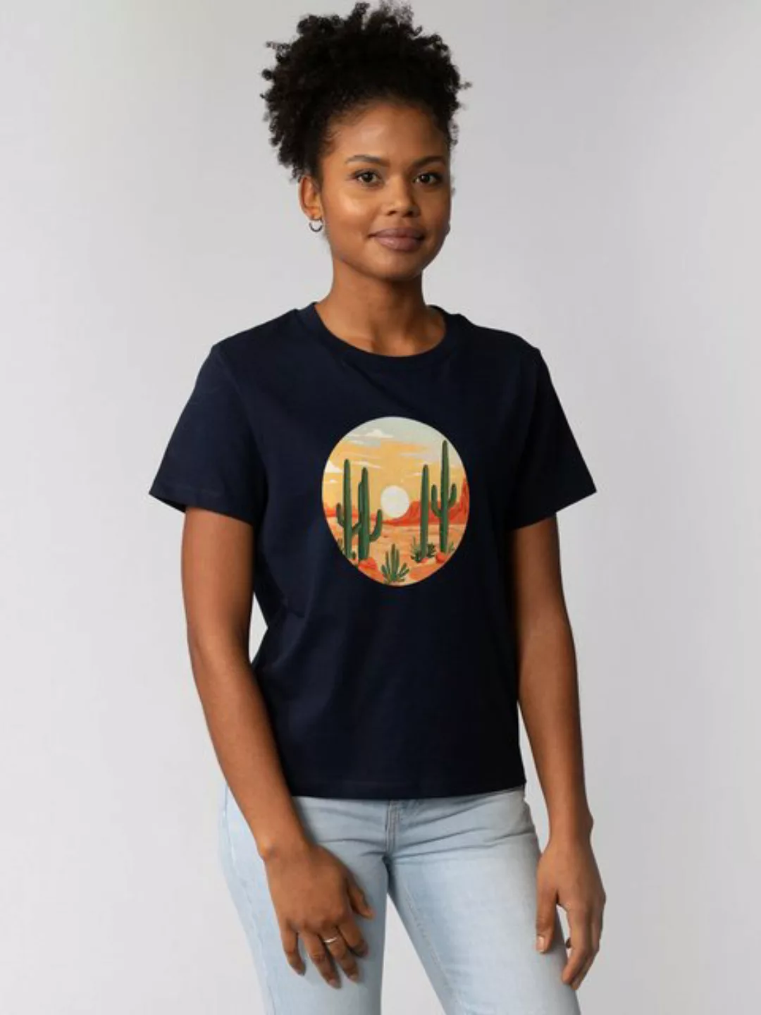 wat? Apparel T-Shirt Sonnenuntergang in der Wüste günstig online kaufen