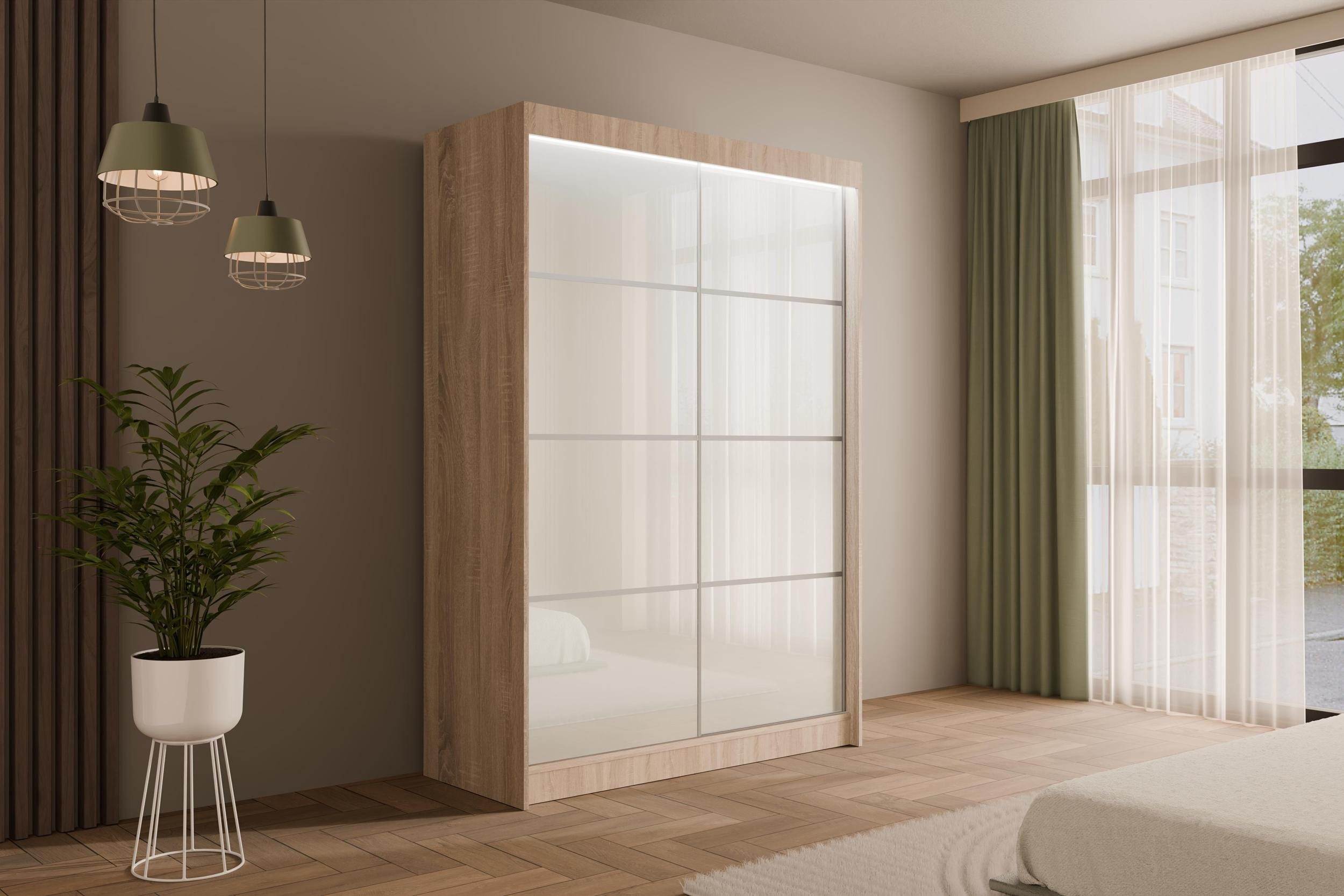ALTDECOR Schiebetürenschrank PEKA3 (Kleiderschrank Garderobenschrank mit günstig online kaufen