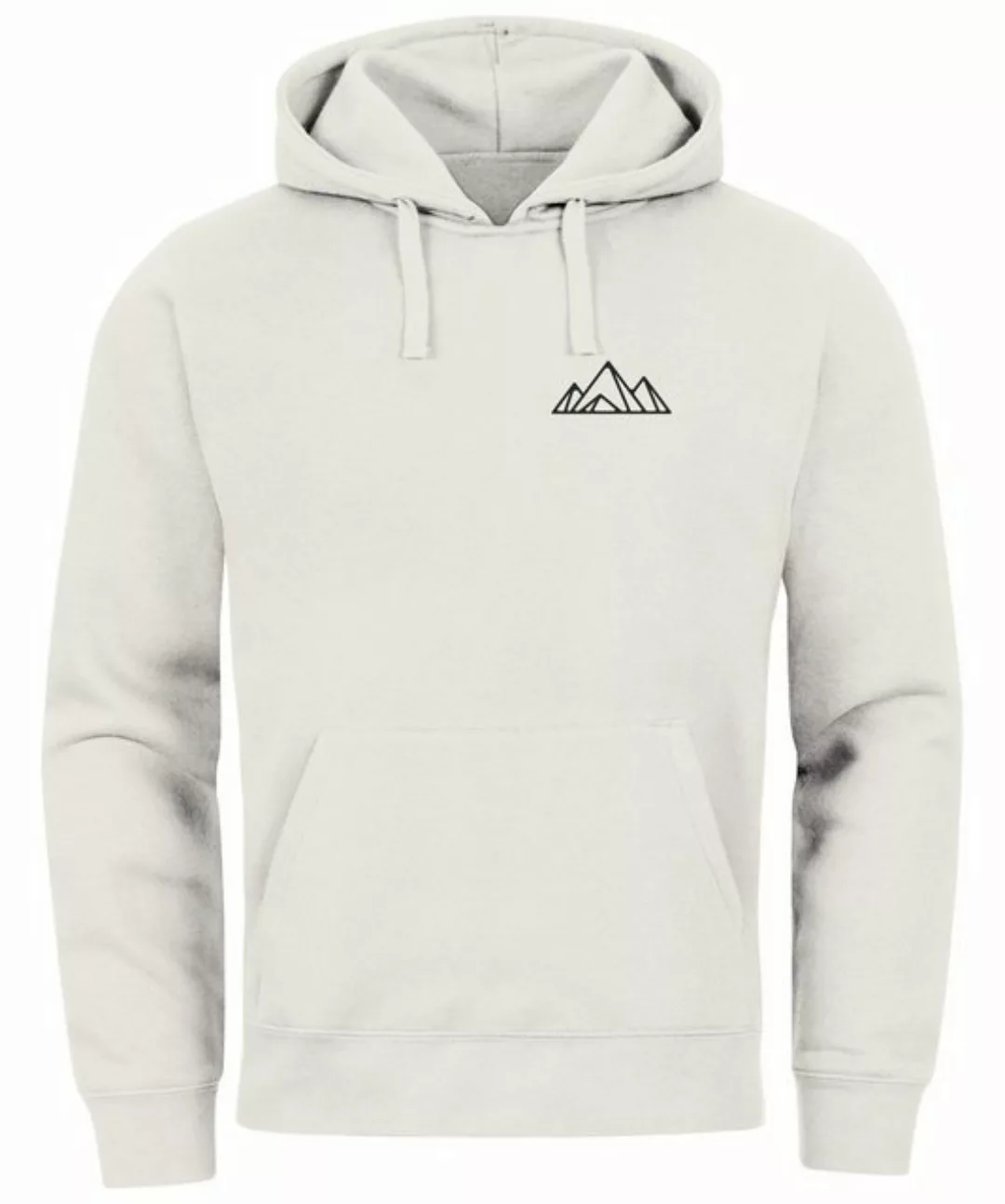 Neverless Hoodie Hoodie Herren Polygon Print Wandern Berg-Motiv Geometric günstig online kaufen