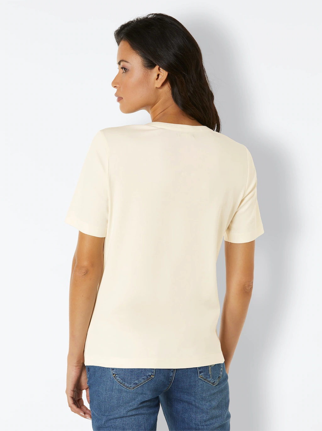 CREATION L PREMIUM Kurzarmshirt "Baumwoll-Shirt", (1 tlg.) günstig online kaufen