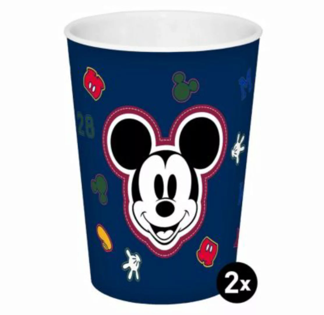 Geda Labels Trinkbecher Mickey Kids 2er Set 330ml Trinkbecher bunt günstig online kaufen