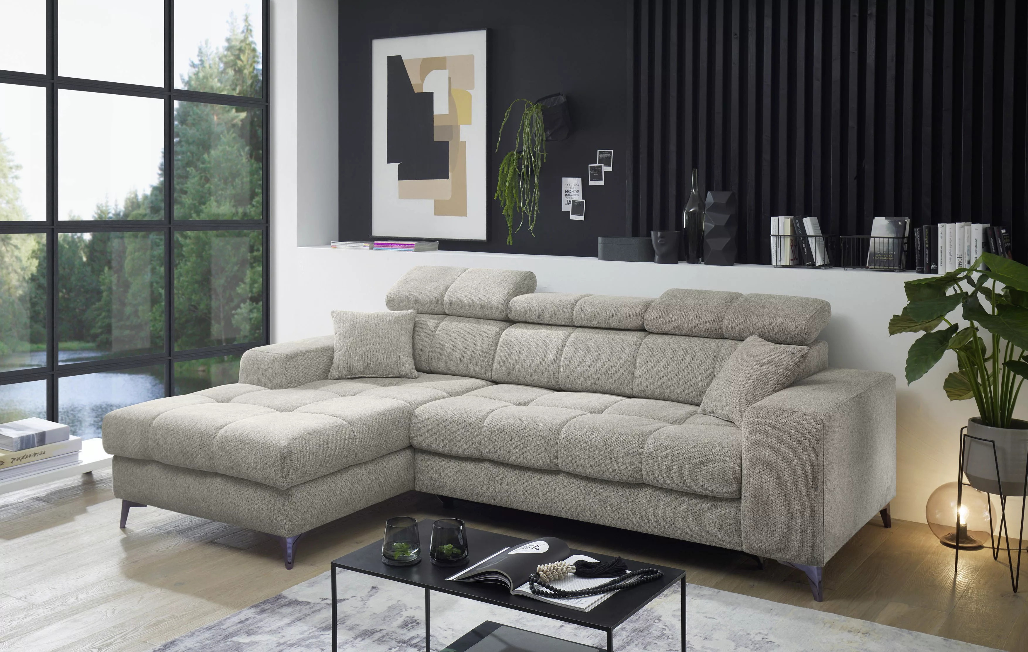 ED EXCITING DESIGN Ecksofa "Sydney L-Form", (2 St.), frei im Raum stellbar, günstig online kaufen