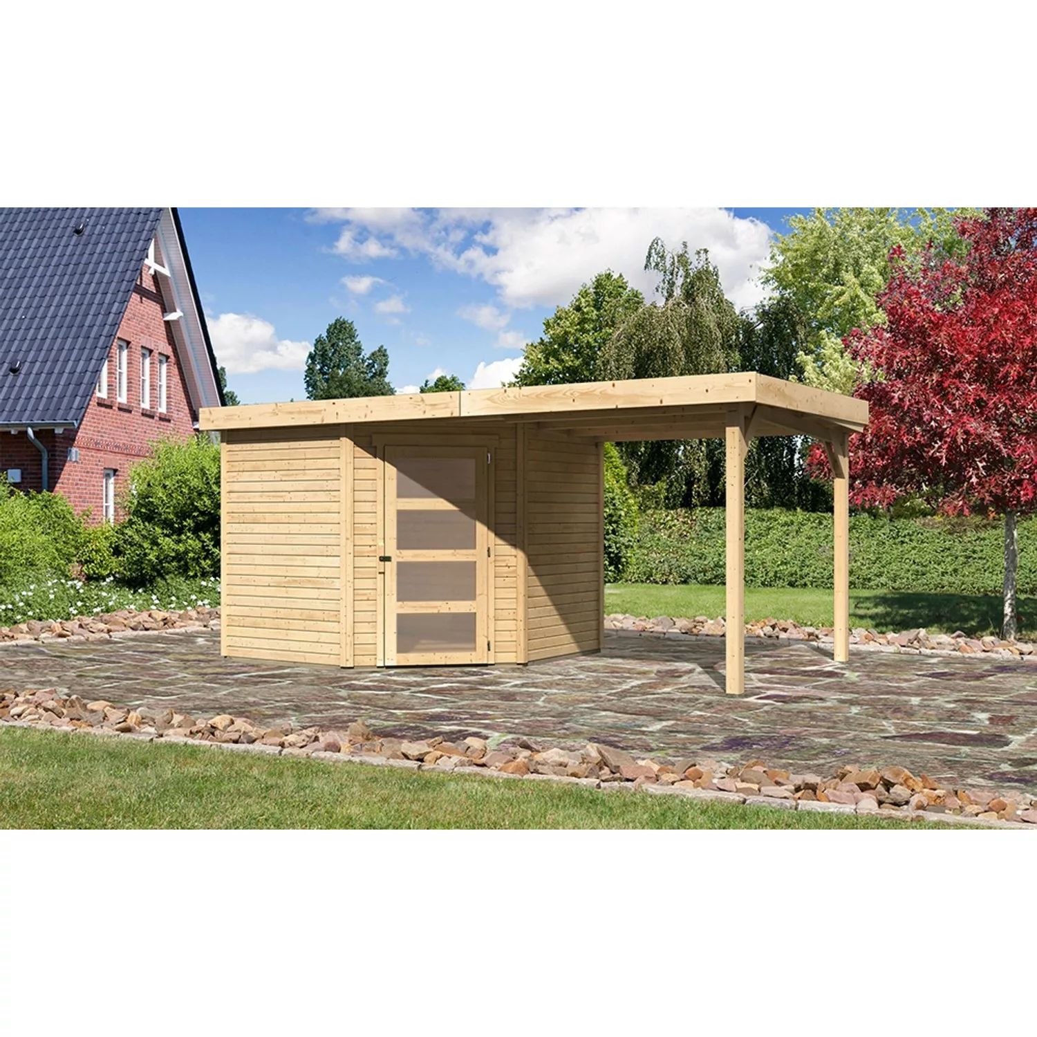 Karibu Gartenhaus "Schwandorf 5", aus hochwertiger nordischer Fichte günstig online kaufen