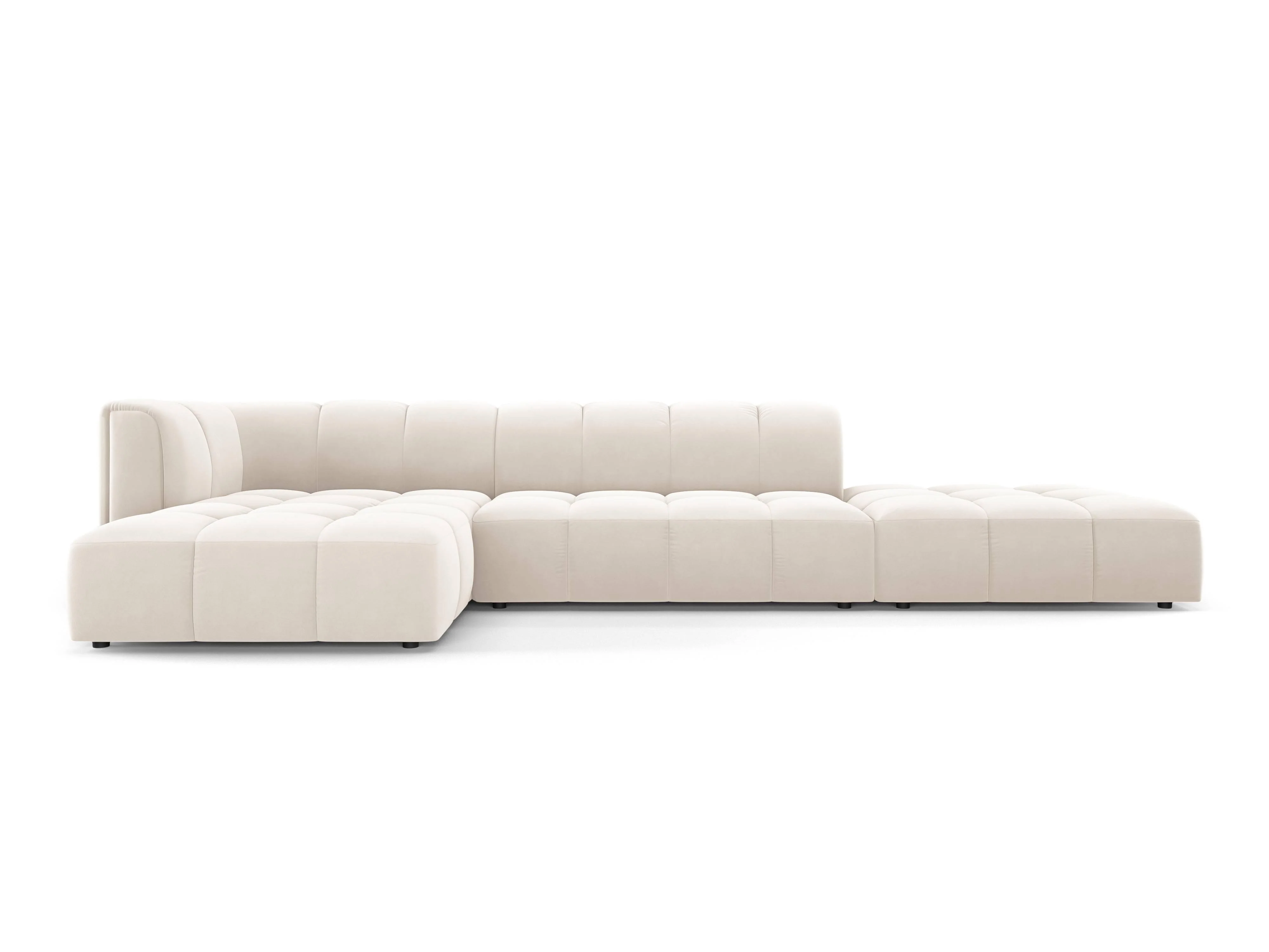 Milo Casa | Ecksofa Francesca Samt links 5-Sitzer günstig online kaufen