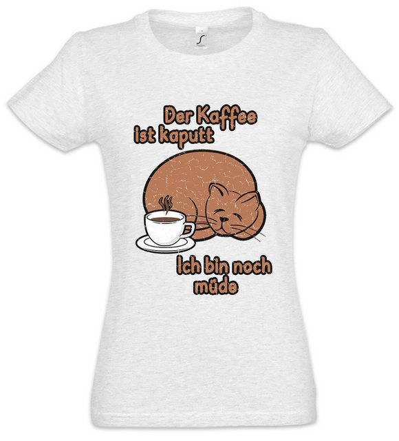 Urban Backwoods Print-Shirt Der Kaffee Ist Kaputt II Damen T-Shirt Fun Koff günstig online kaufen