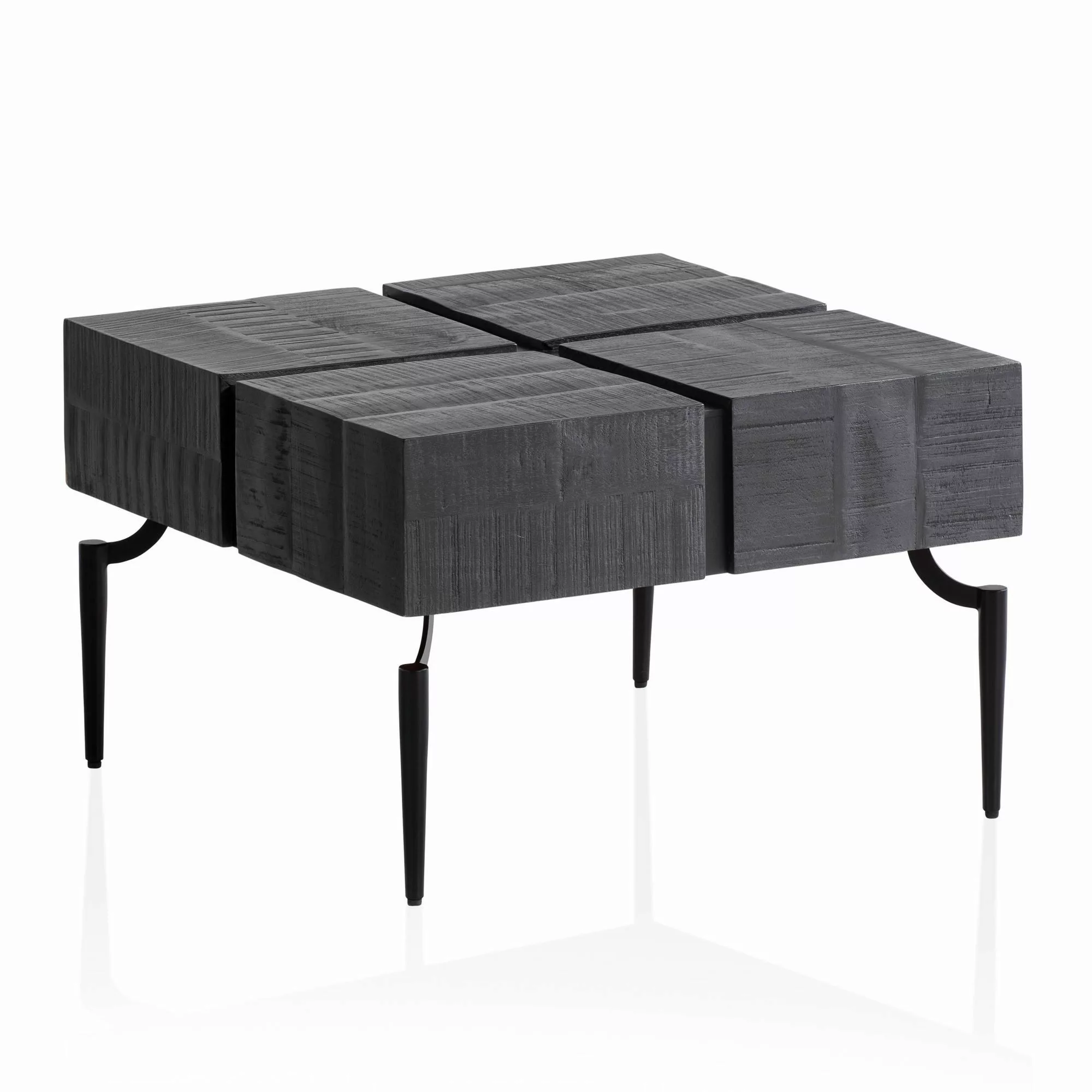 FINEBUY Couchtisch FB61216 (60x60x40 cm Mango günstig online kaufen