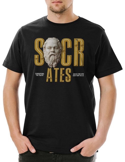 Urban Backwoods Print-Shirt Socrates Corrupting The Youth C Herren T-Shirt günstig online kaufen