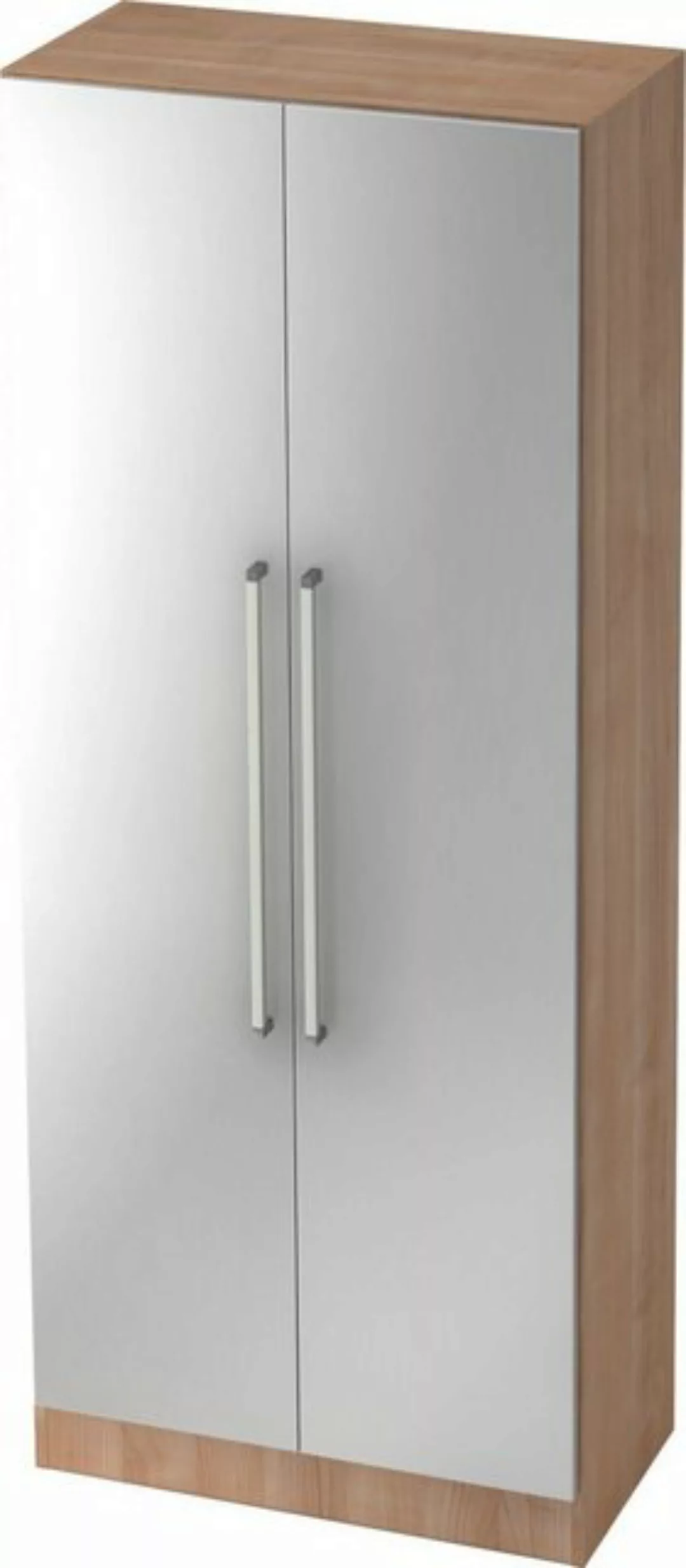 Aktenschrank Schrank Solid 5OH BxTxH 80x42x200,4cm Griff CE Nussbaum/Silber günstig online kaufen