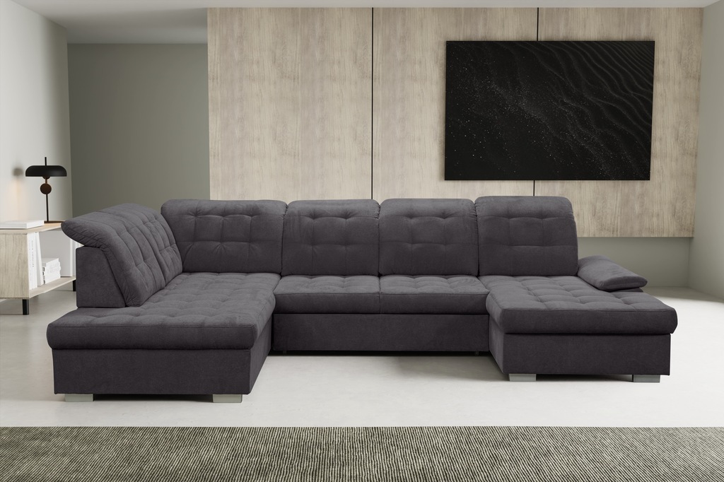 WERK2 Wohnlandschaft "Kordula-New Multifunktion Couch, Breite 332cm, U-Form günstig online kaufen