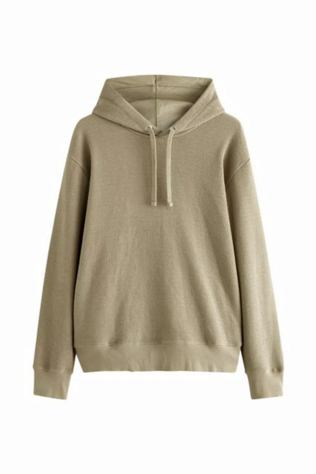 Next Kapuzensweatshirt Premium Rundhals-Hoodie mit Seersucker-Struktur (1-t günstig online kaufen