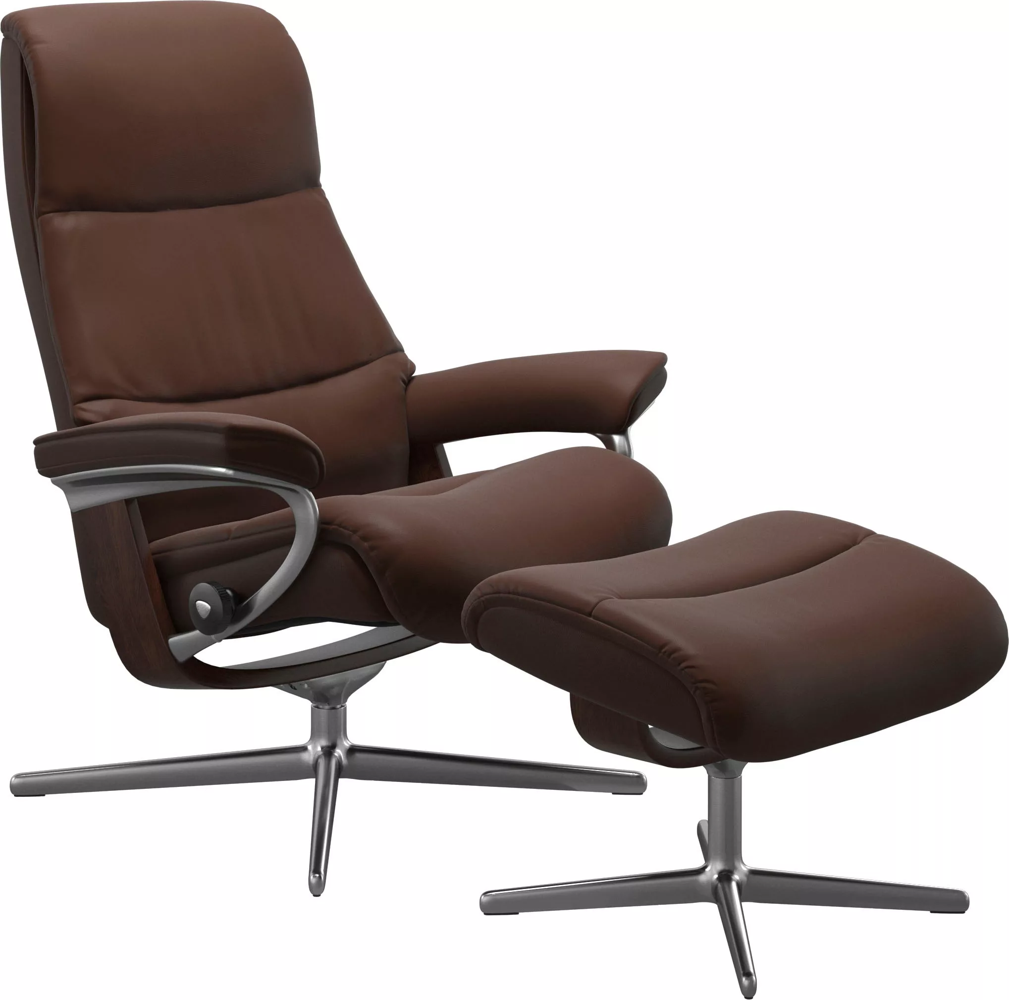 Stressless Fußhocker "View", mit Cross Base, Größe S, M & L, Holzakzent Bra günstig online kaufen