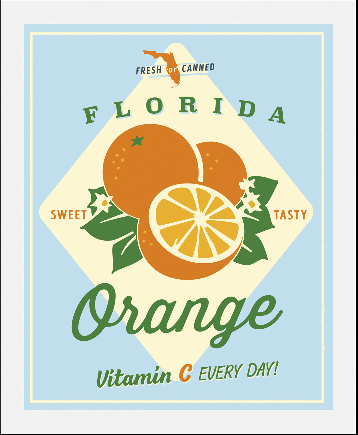 queence Bild »Florida Orange«, Obst-Obst Bilder-Essen-Lebensmittel-Kunst-Ab günstig online kaufen