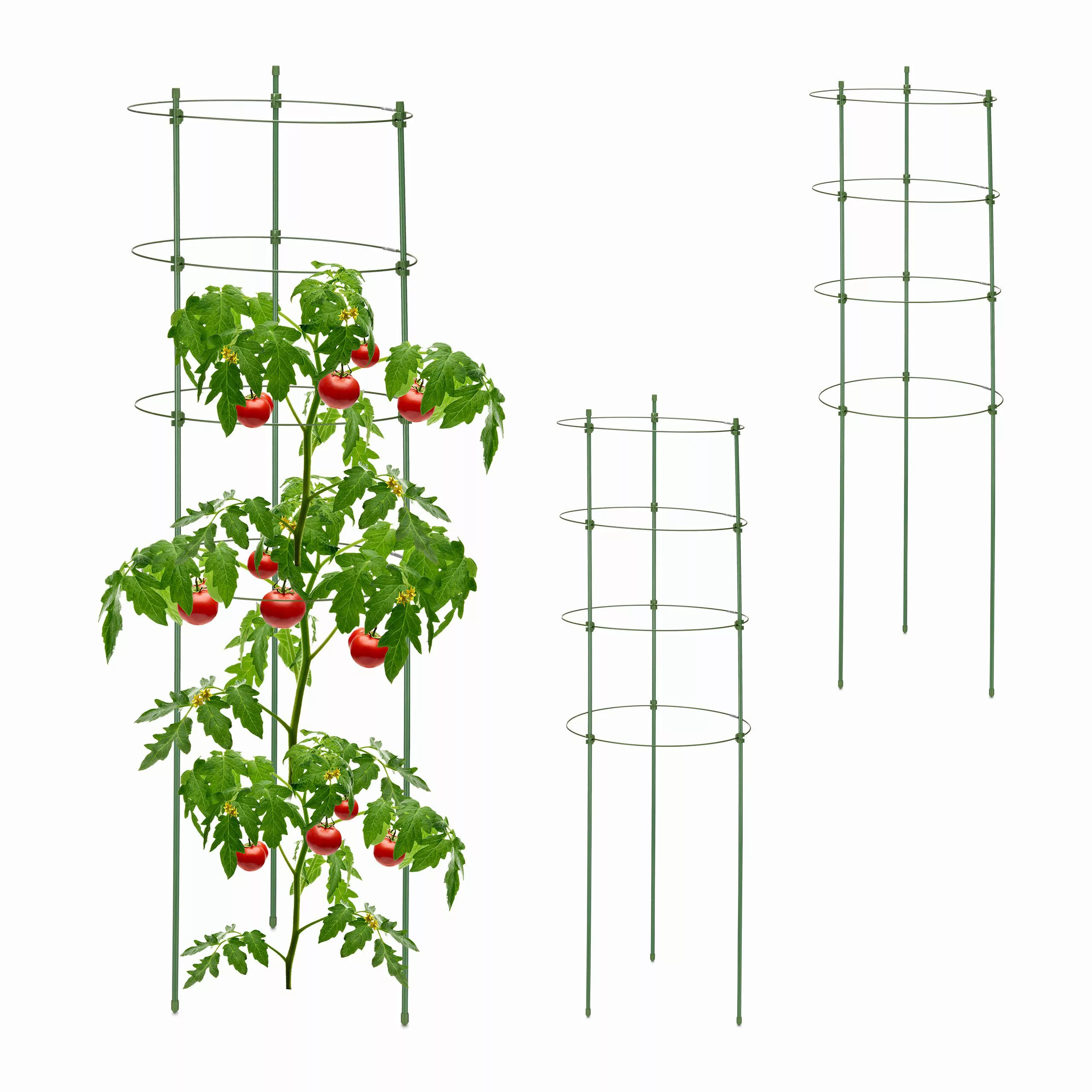 relaxdays Rankhilfe 3er Set Tomatenturm 91 günstig online kaufen