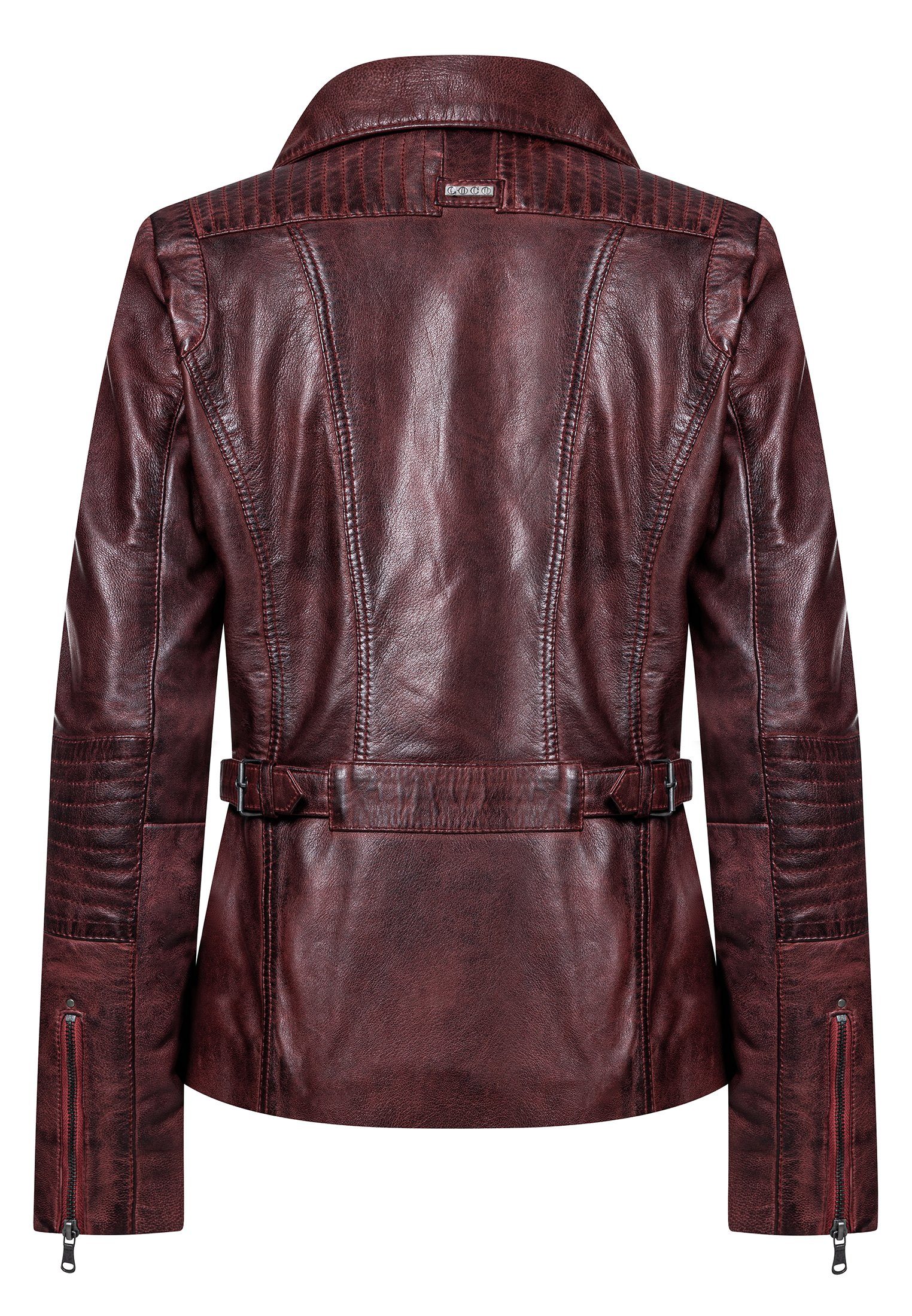 CBL Lederjacke MQ-43119 mit stehkragen günstig online kaufen