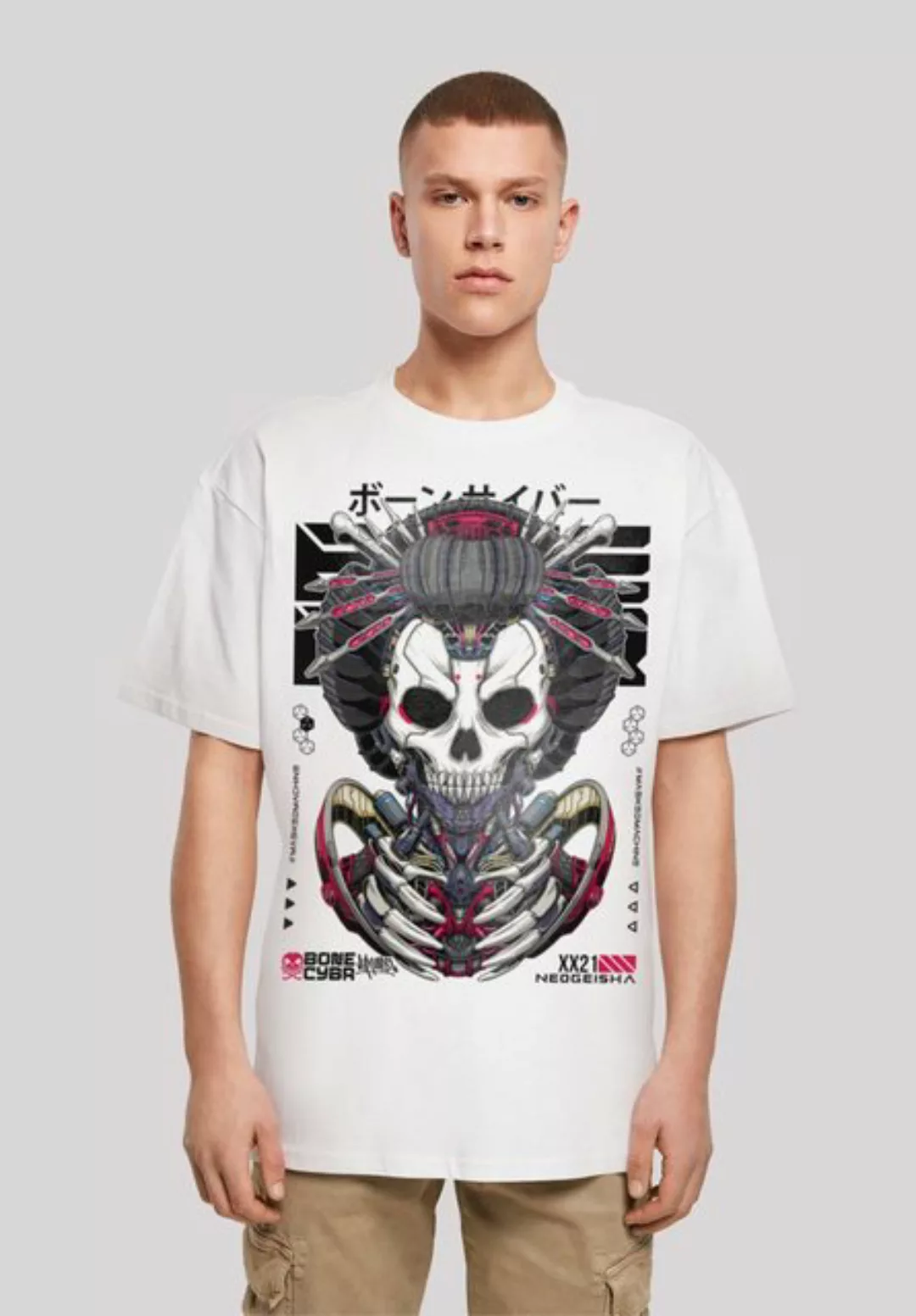 F4NT4STIC T-Shirt "Bone Cyber CYBERPUNK STYLES", Print günstig online kaufen