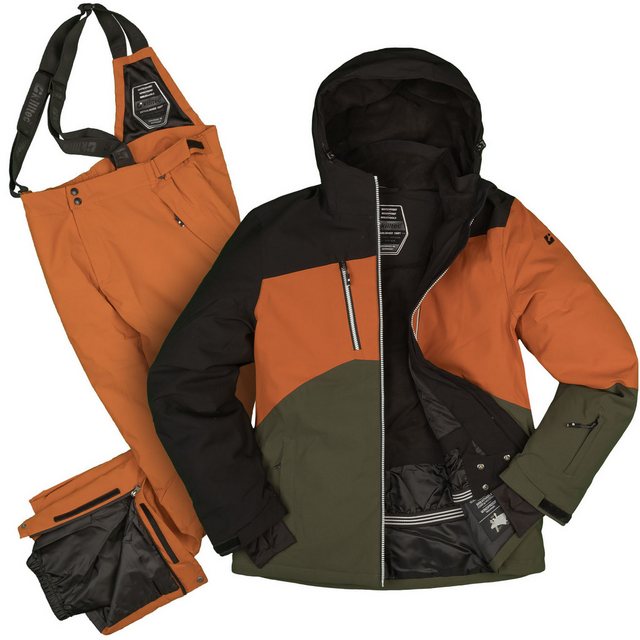 Killtec Skianzug Herren Skijacke + Skihose (orange/schwarz), verschweißte N günstig online kaufen