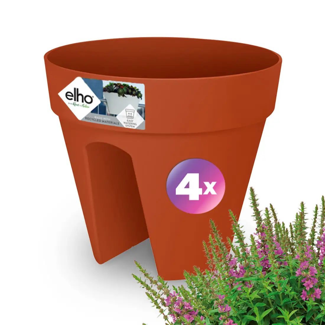 Blumentopf Terrakotta 4er-Set 28,5x25,5cm günstig online kaufen