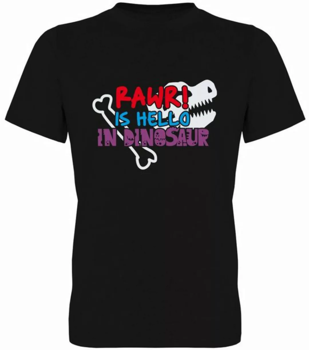G-graphics T-Shirt RAWR! Is hello in Dinosaur Herren T-Shirt, mit Frontprin günstig online kaufen