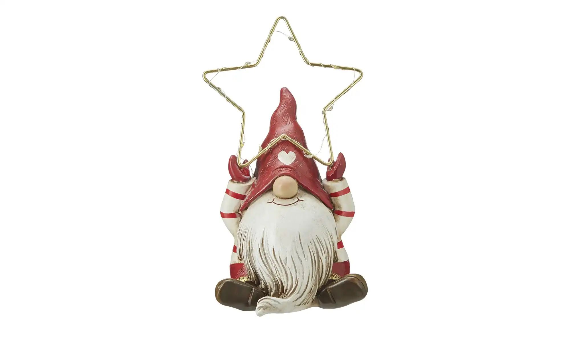 HOME STORY LED Santa Figur ¦ rot ¦ Polyresin (Kunstharz), Metall ¦ Maße (cm günstig online kaufen