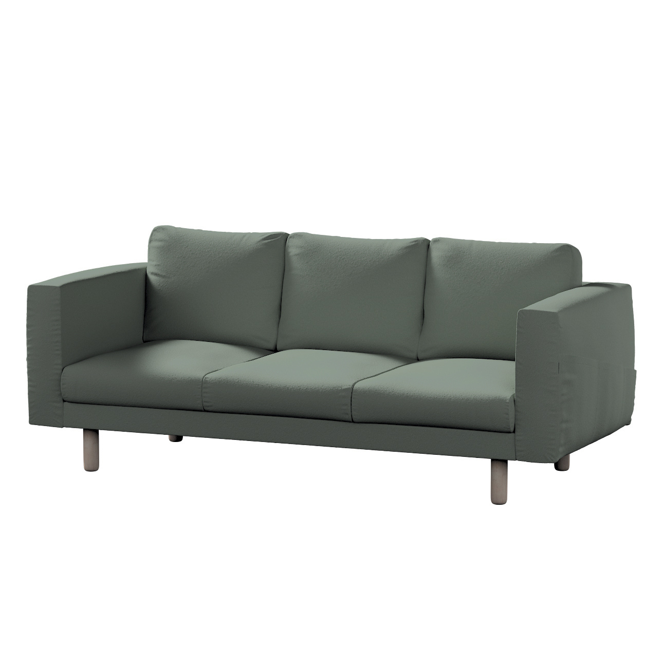 Bezug für Norsborg 3-Sitzer Sofa, grün, Norsborg 3-Sitzer Sofabezug, Bouclé günstig online kaufen