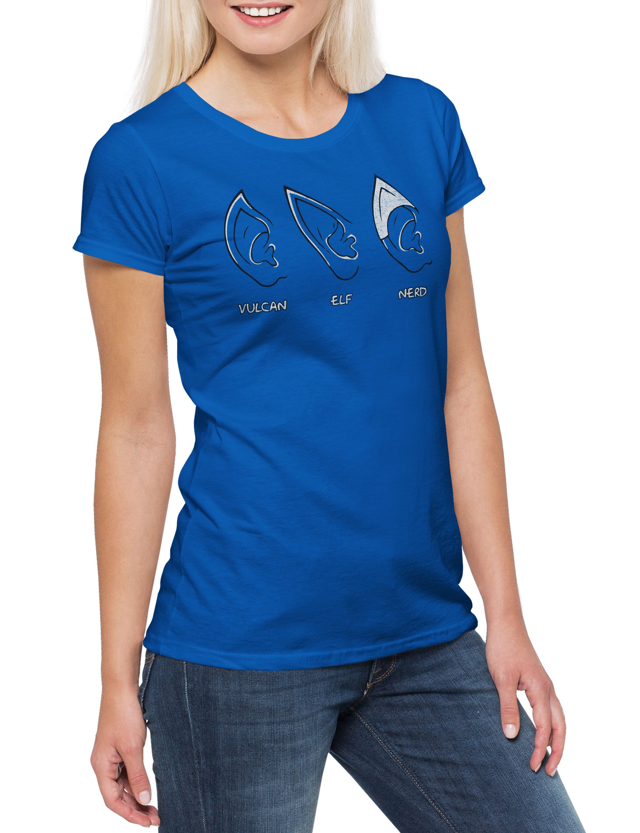 Urban Backwoods Print-Shirt Ears Damen T-Shirt günstig online kaufen