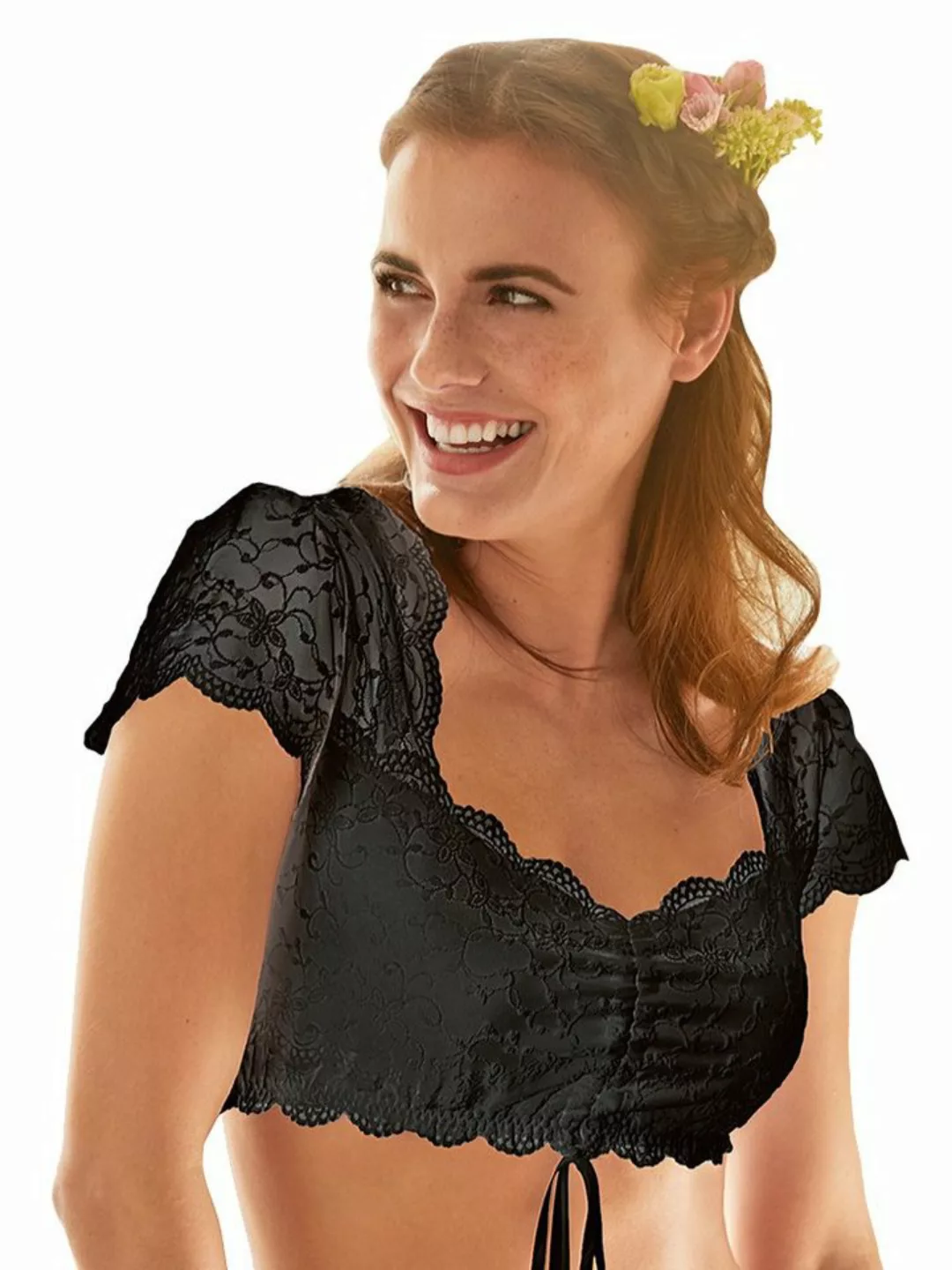 Nina Von C. Dirndlbluse Nina von C. Dirndl-Bluse (34 Schwarz) günstig online kaufen