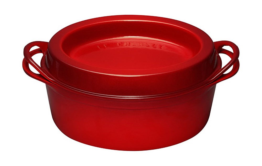 Le Creuset Saftbräter Doufeu Oval Gusseisen Kirschrot 32cm günstig online kaufen