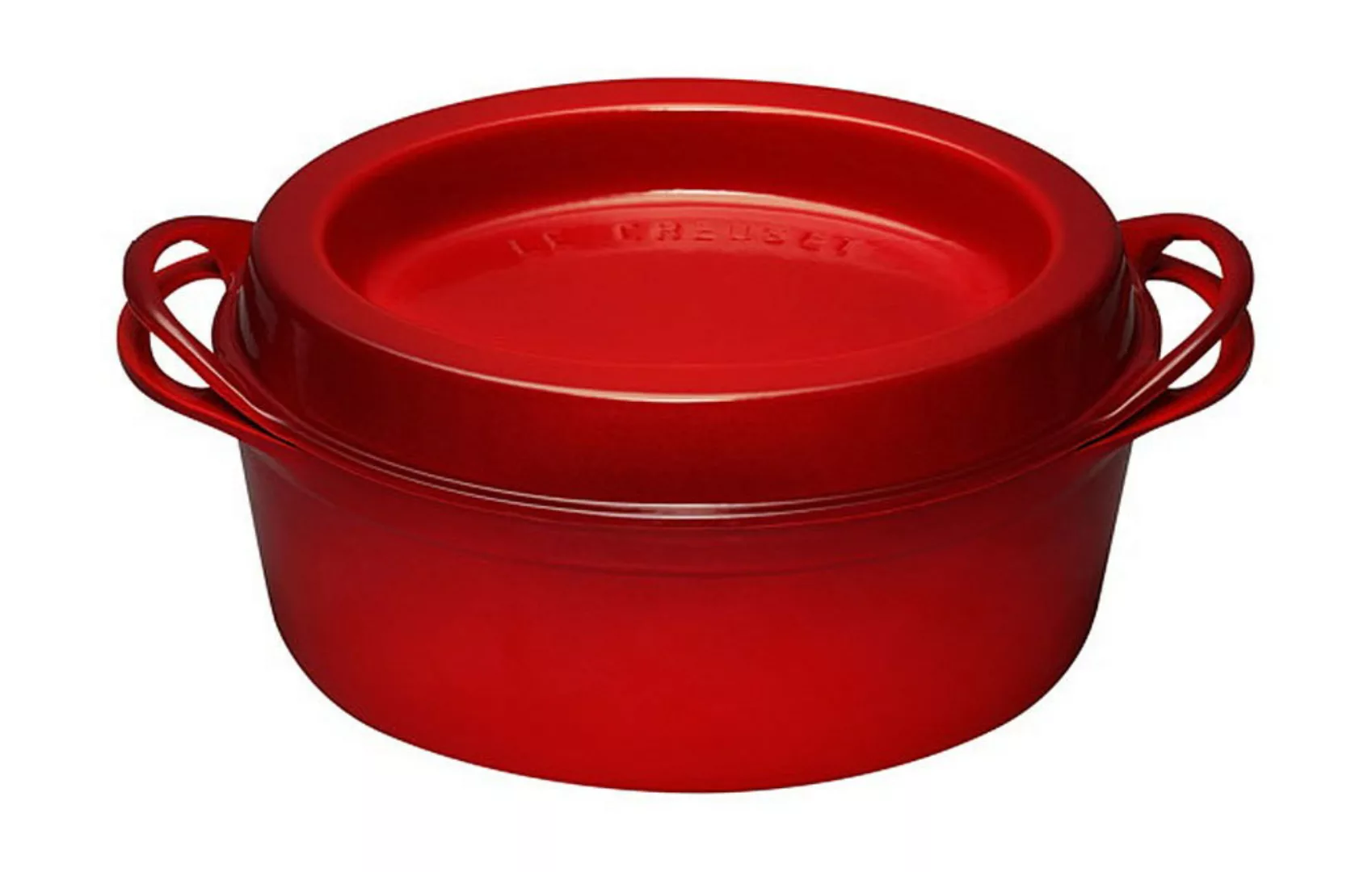 Le Creuset Saftbräter Doufeu Oval Gusseisen Kirschrot 32cm günstig online kaufen