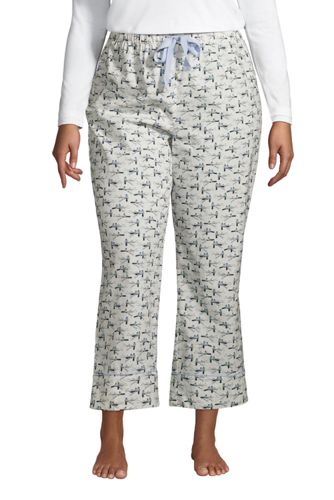 Draper James Popelin-Pyjamahose in 7/8-Länge in großen Größen, Damen, Größe günstig online kaufen
