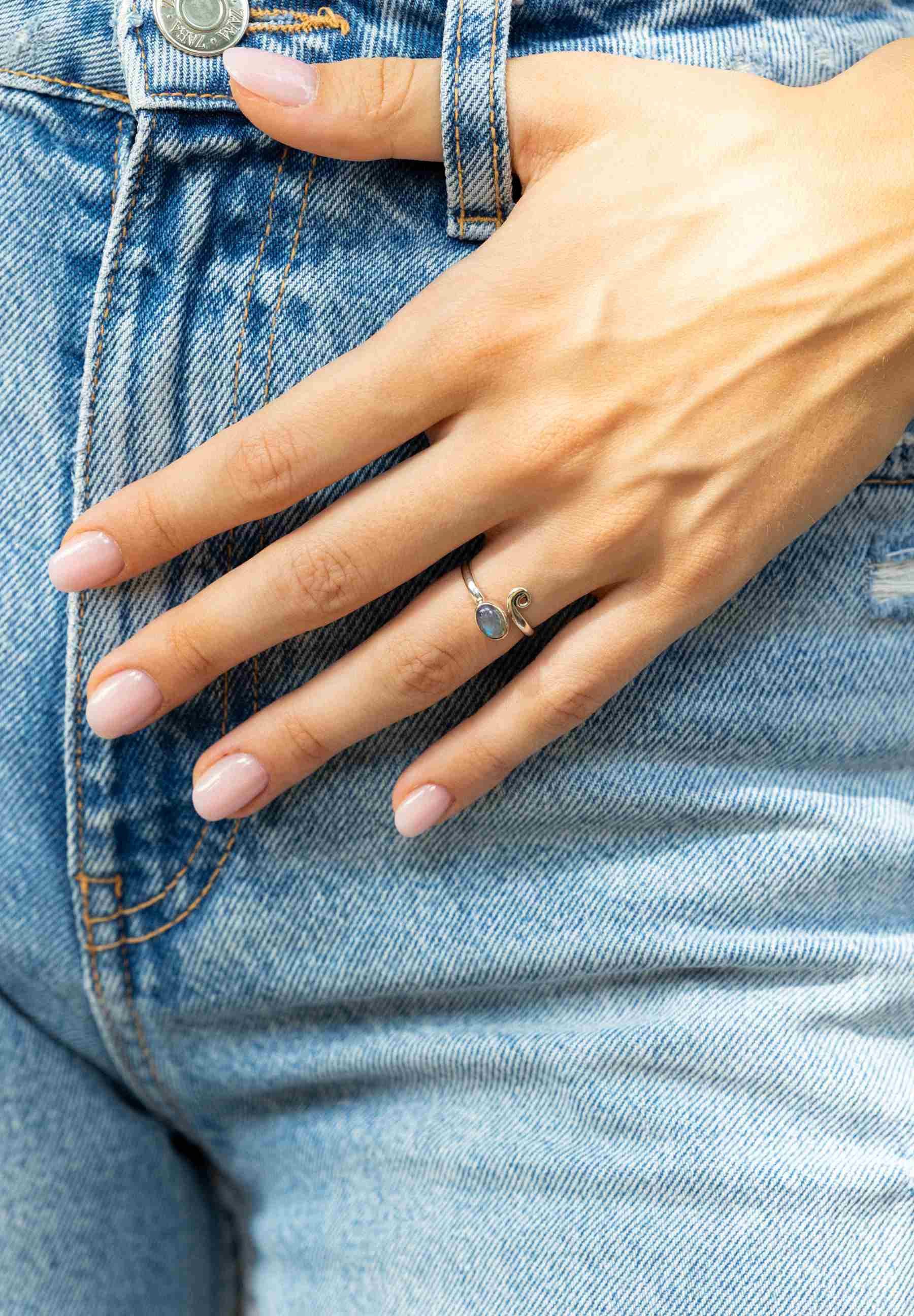 mantraroma Silberring (Ring mit Schmuckbeutel), Damenring günstig online kaufen