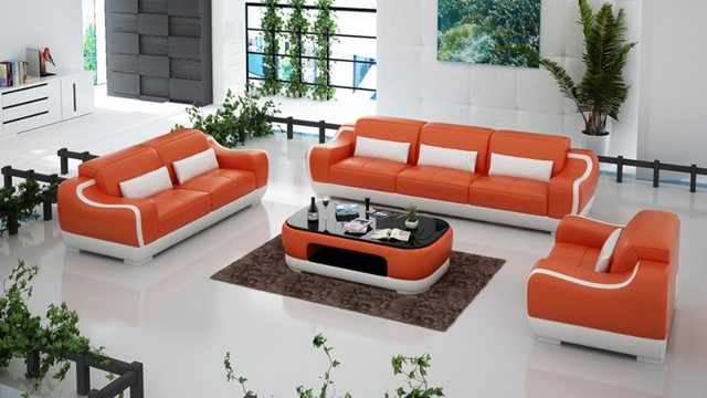 JVmoebel Sofa Moderne Wohnlandschaft 3+2+1 Set luxus Garnitur Neu, Made in günstig online kaufen